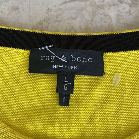 NWOT Rag & Bone Raylee Cropped Stretch Knit Tank Top Yellow - Picture 8 of 13